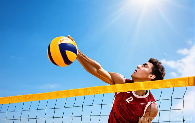 배구 용품 세일 정보 - A dynamic, action-oriented image featuring the lower body of a female volleyball player, mid-jump, w...