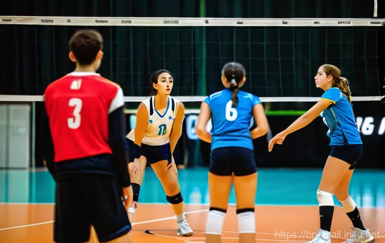 배구 팀워크 훈련 - Prompt 1: "The Cohesive Volleyball Team: Non-Verbal Communication"**