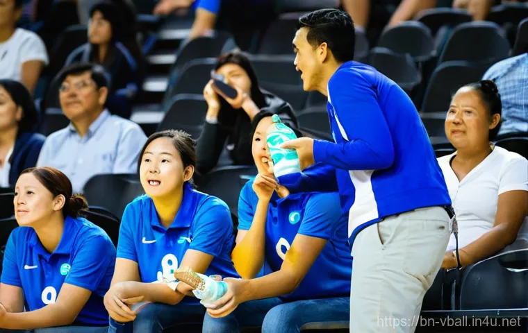 배구 경기 관람 매너 - **Prompt:** A heartwarming scene showing a volleyball player in a standard, clean uniform (shorts an... 배구 경기 관람 매너 - **Prompt:** A heartwarming scene showing a volleyball player in a standard, clean uniform (shorts an...