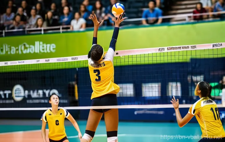 배구 포지션별 역할 분석 - **An athletic female libero making an incredible diving save on a polished volleyball court.** She i...