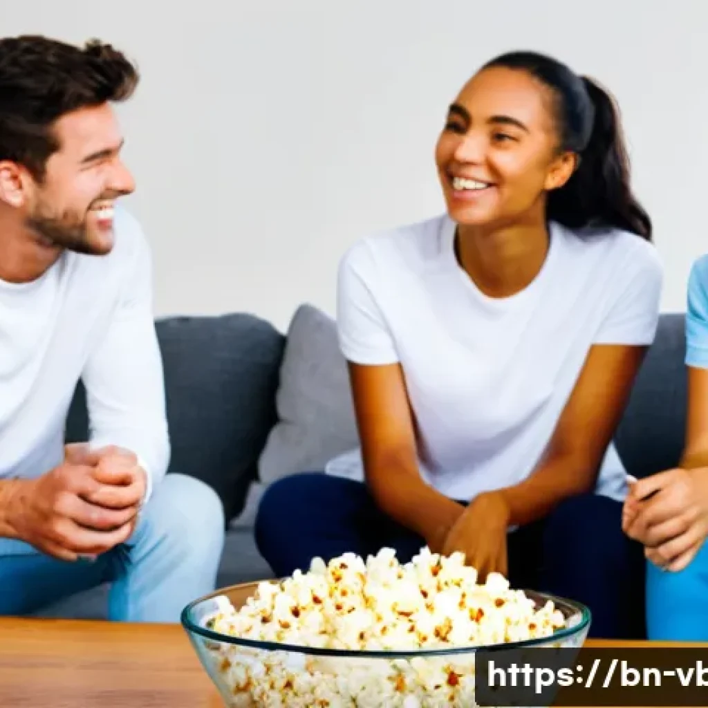 배구 경기 실시간 스트리밍 - **Image Prompt: Cozy Home Volleyball Viewing Party**
A diverse group of 3-4 friends and family, ...