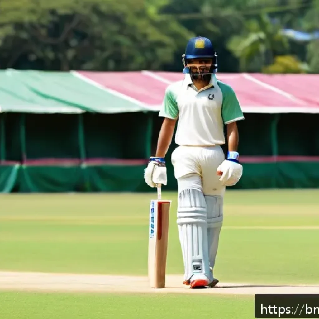 배구 초보용 장비 세트 - A young Bengali male cricket player wearing breathable sports jersey and shorts, holding a lightweig...