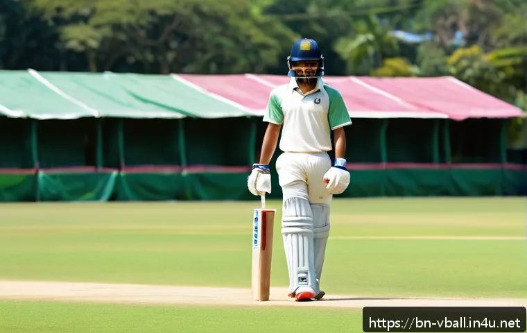 배구 초보용 장비 세트 - A young Bengali male cricket player wearing breathable sports jersey and shorts, holding a lightweig...
